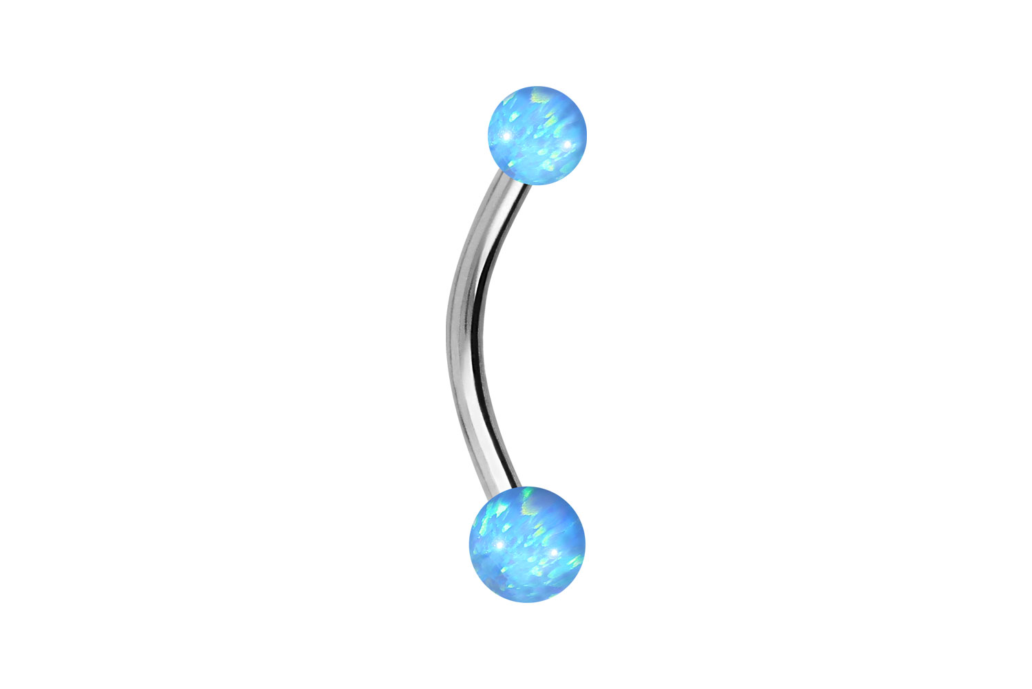 Chirurgenstahl Mini Bananabell Piercing SYNTHETISCHE OPALE